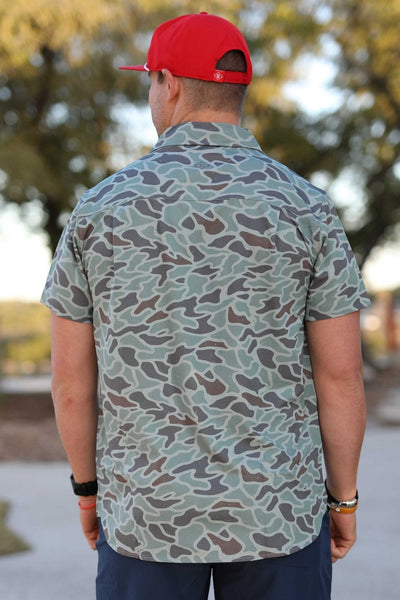 Camo Button-Down Shirts