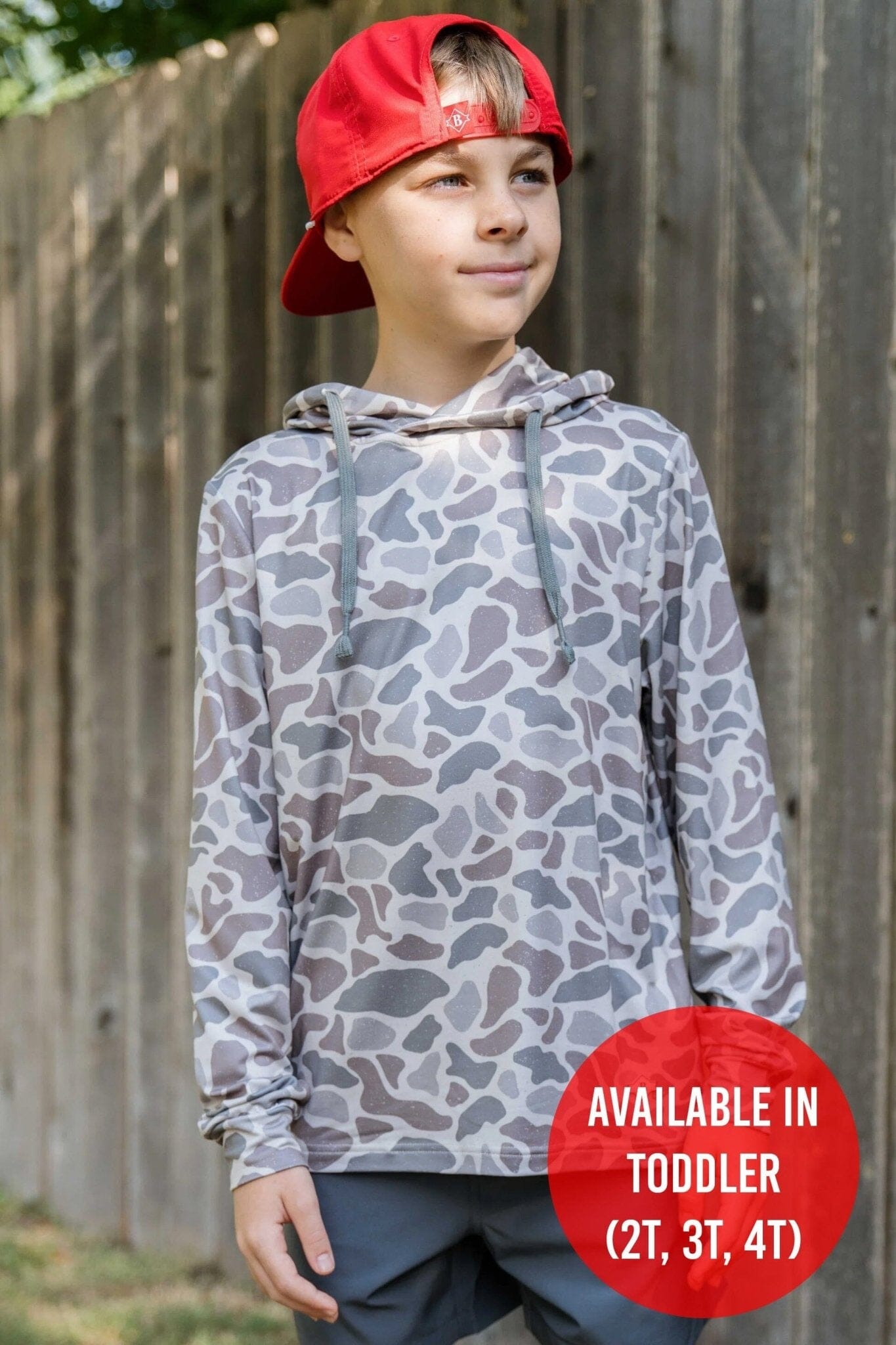 Camouflage Hooded Cloak - Youth on sale size