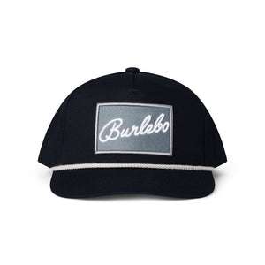 Cap - BURLEBO Grey Patch - Black