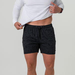 Athletic Short - Black Camo - Black Liner