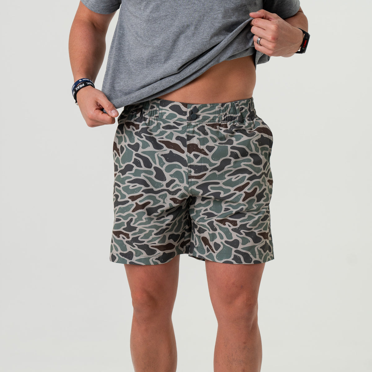 Everyday Short - Retro Duck Camo - Grey Pocket