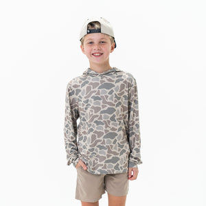 Youth Performance Hoodie - Classic Deer Camo