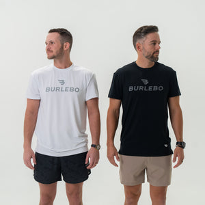 Go To Tee (2 Pack) - BURLEBO Classic White & BURLEBO Midnight Black