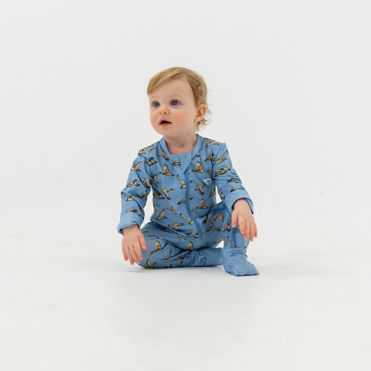 Baby Zip Up - Jumbo Mallards Blue