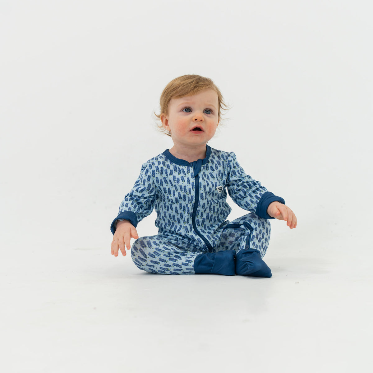 Baby Zip Up - Bluebonnet