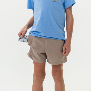 Youth Everyday Short - Cobblestone Khaki - Duck Hunt Pocket