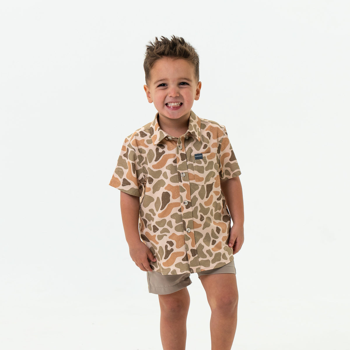 Youth Performance Button Up - Venado Camo