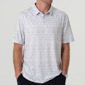 Performance Polo - Grey Aztec