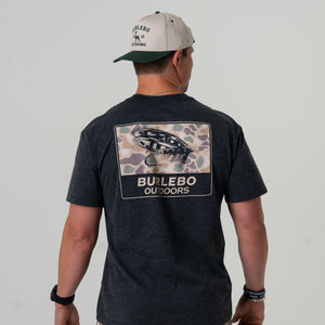 SS- Camo Big Fly - Heather Black