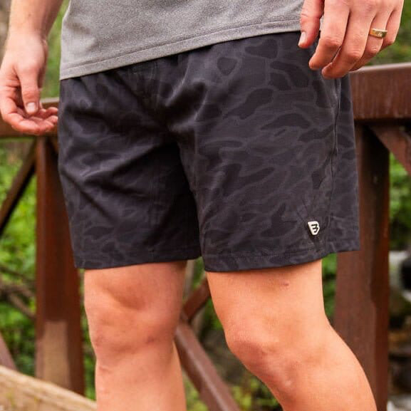 Athletic Short - Black Camo - Black Liner - BURLEBO