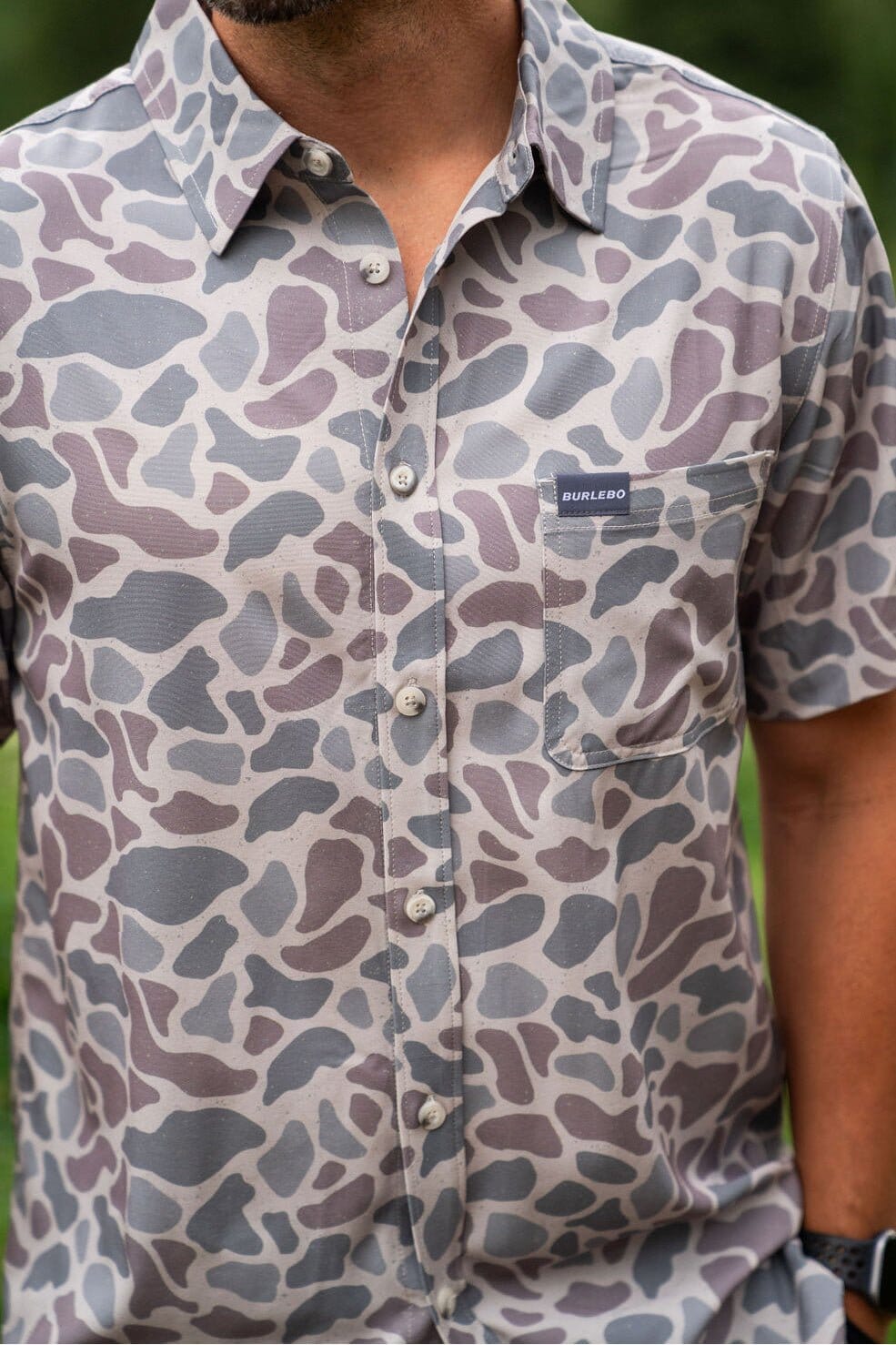 Performance Button Up - Classic Deer Camo - BURLEBO