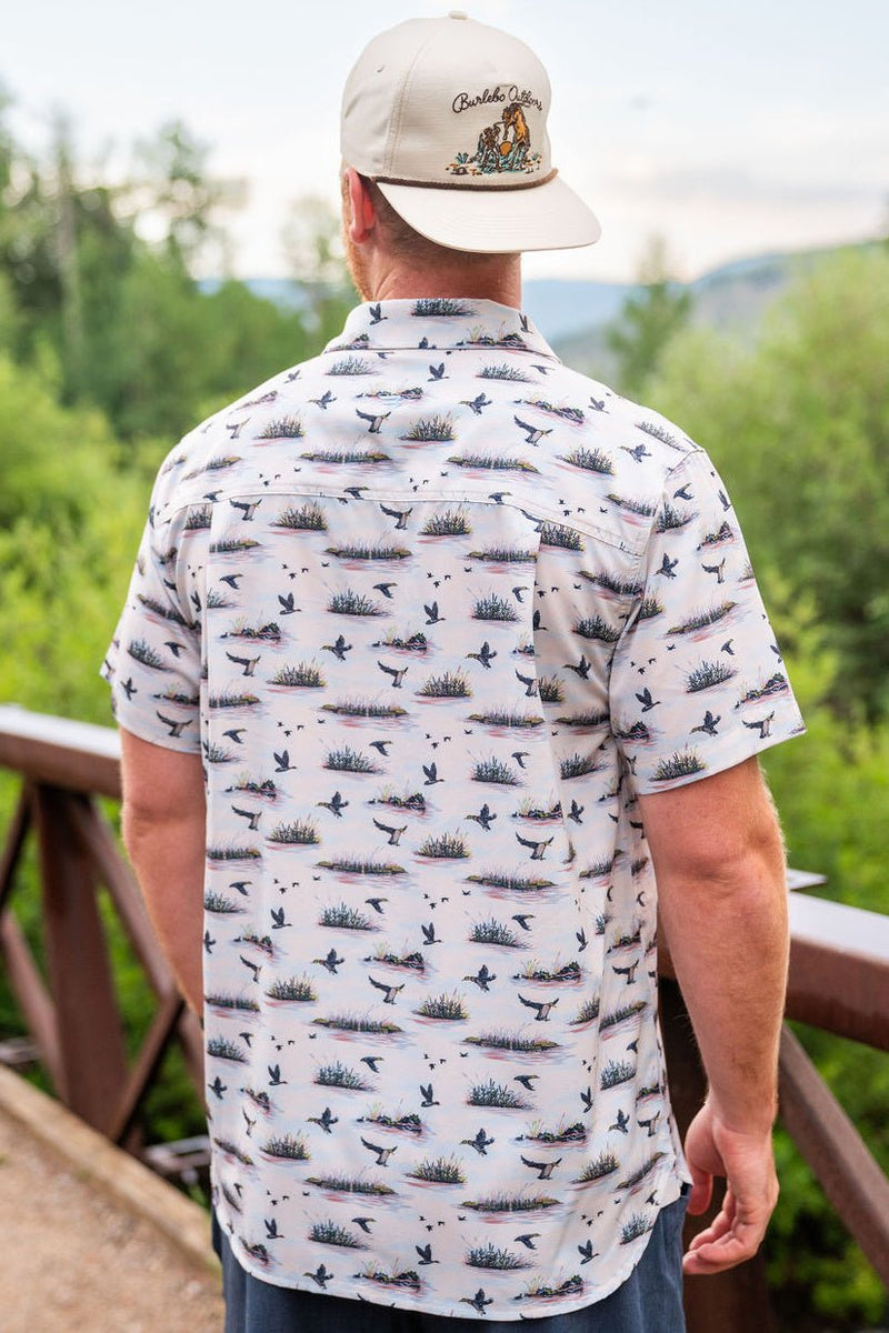 Performance Button Up - Duck Hunt - BURLEBO