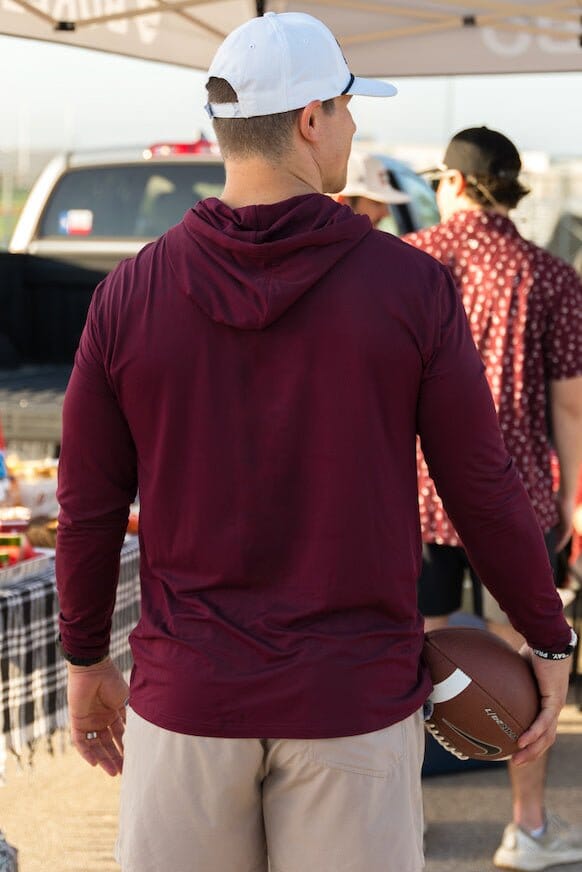 Performance Hoodie - Maroon - BURLEBO