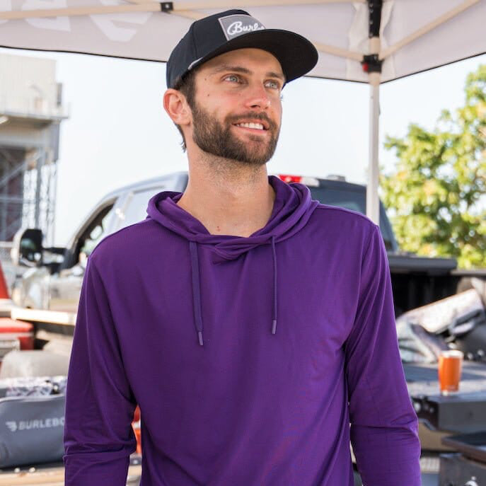 Performance Hoodie - Purple - BURLEBO