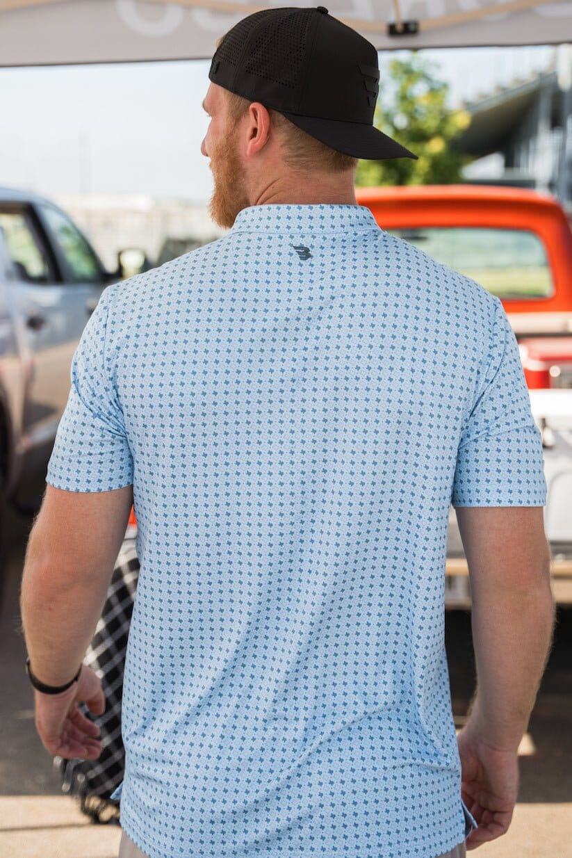 Performance Polo - Texas Light Blue - BURLEBO