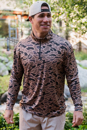 Performance Quarter Zip - Gauge Camo - BURLEBO