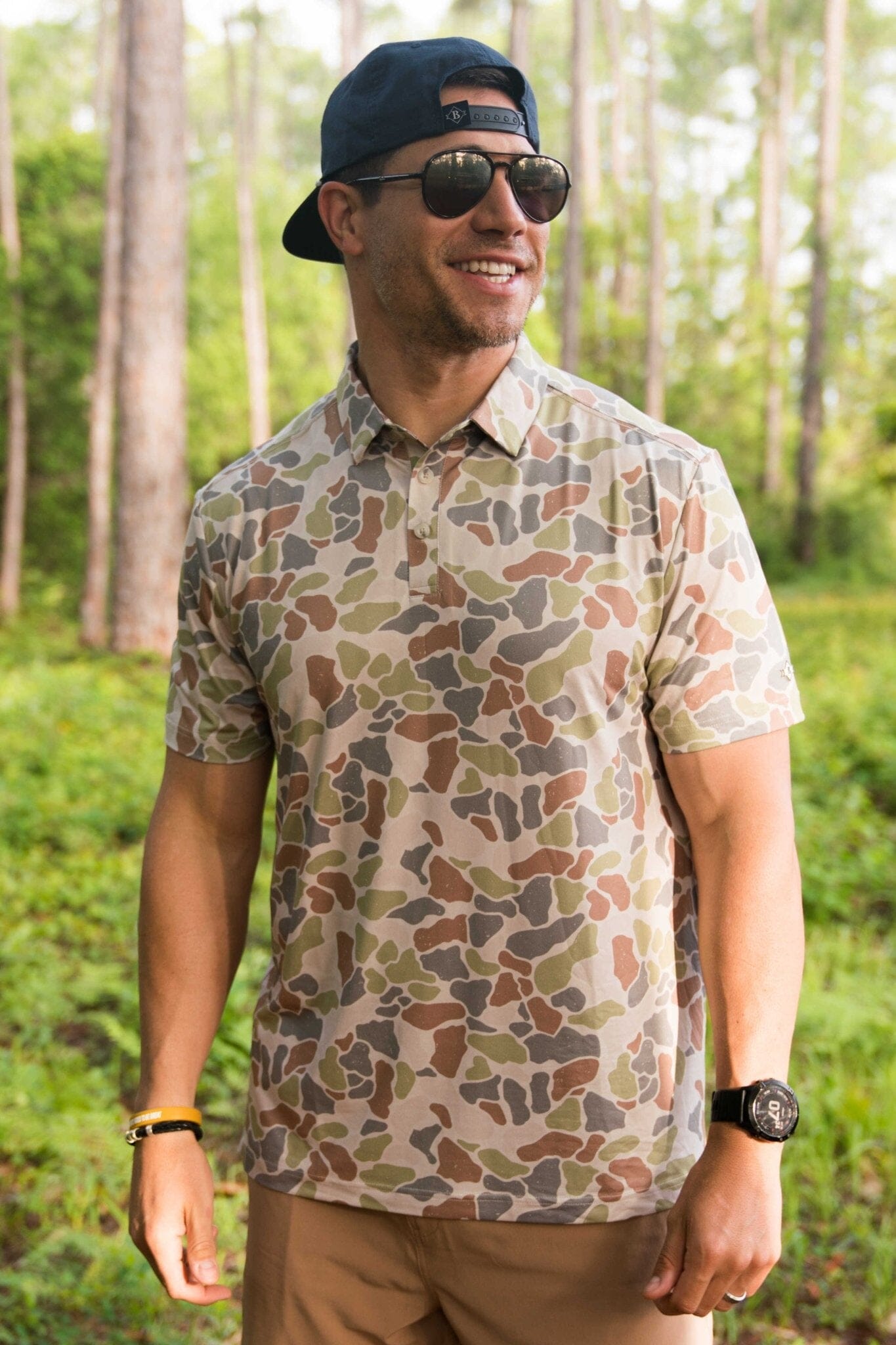 Performance Polo Driftwood Camo BURLEBO