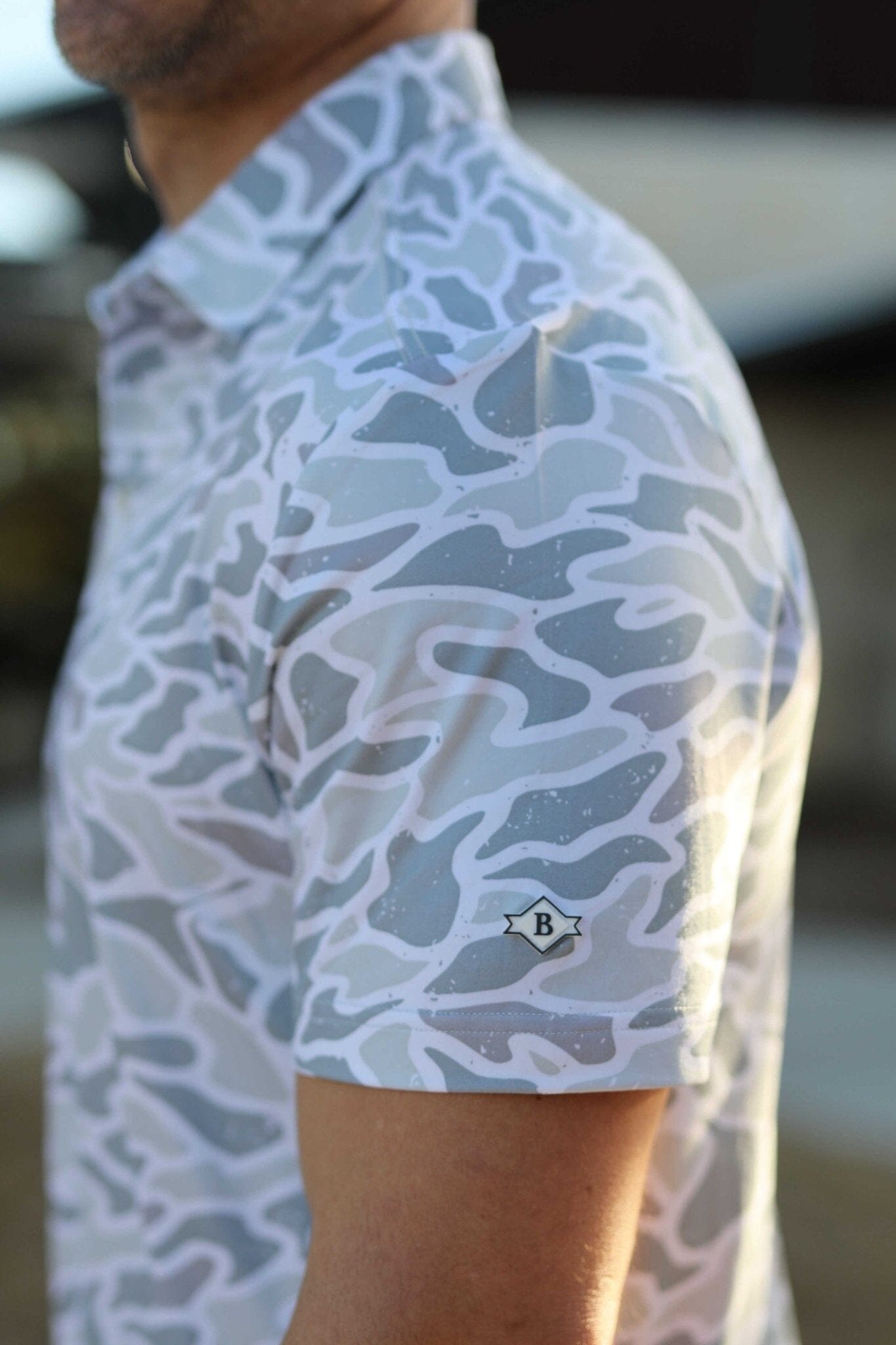 Performance Polo - White Camo – BURLEBO