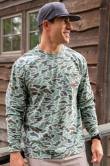 Burlebo Classic Deer Camo Shirt - Long Sleeve Antler Pocket XXXLarge