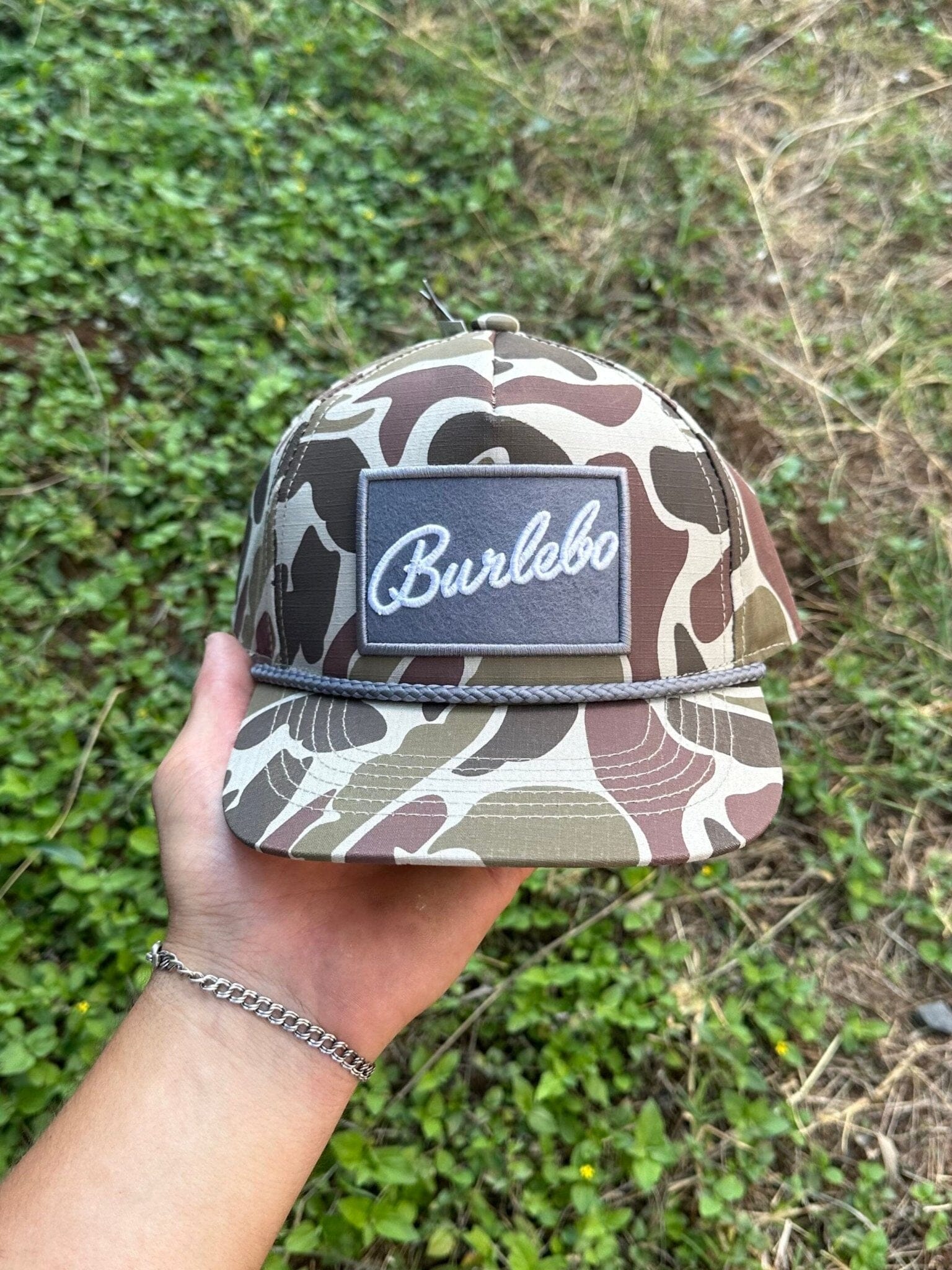 Burlebo Youth Grey Patch Hat