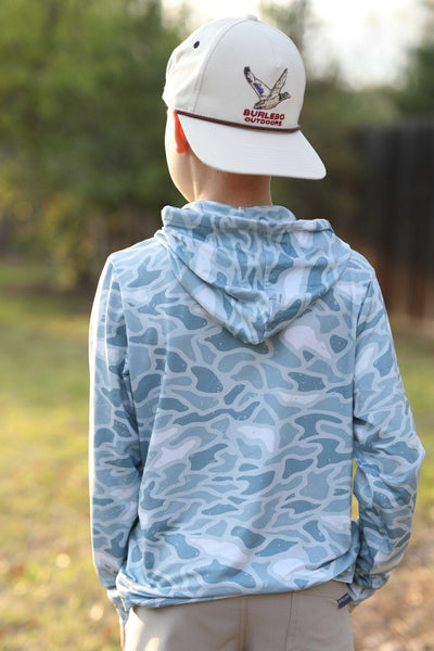 Youth Performance Hoodie - Seaside Camo – BURLEBO